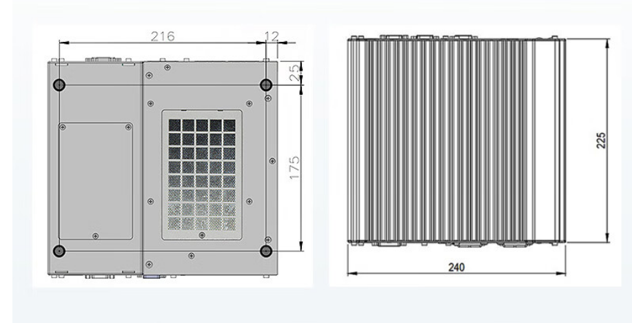 從中可以看出.DTB-3116-Q370的尺寸優(yōu)勢(shì)明顯，具有薄款機(jī)身，機(jī)內(nèi)結(jié)構(gòu)緊湊，占用空間小，節(jié)省為用戶更多空間。。與此同時(shí)這款工控機(jī)重量輕，攜帶、搬運(yùn)便利。
