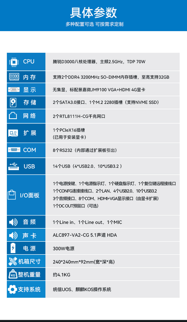 國產騰銳D3000桌面式工控機,工業自動化工控主機方案,DTB-2105S-UD3KMC.jpg